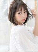 ★フレンチセピアアッシュ癖毛カット大人ボブ20代30代40代★9