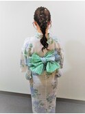 浴衣着付けとヘアセット