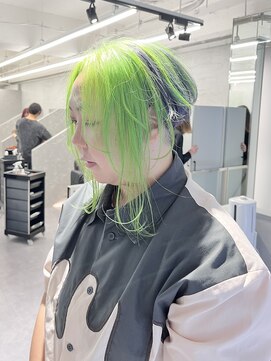 ファイブバイジエクト 堀江(FIVE by The Ect) グリーン×パープル　デザインカラー