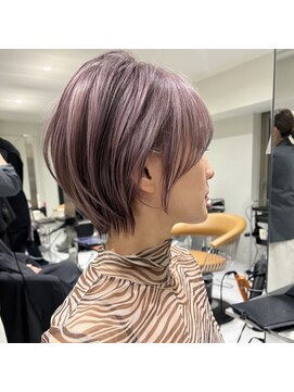 ジルブラン(JIL BLAN) ハイライトバレイヤージュダブルカラーショートカット30代40代