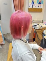 キャメル ヘアーデザイン(Camel hairdesign) ツヤ髪ピンクハイトーンカラー/ストレートボブ