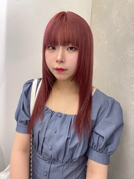 ゼスト パーク(ZEST PARK) チェリーレッド/ハイトーン/レイヤーカット/タマキ