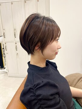 ネイロ 錦糸町(NeiRo) 魅力倍増カールセミディシアーカラーダークアッシュショートヘア