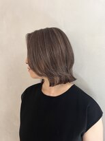 小森谷,黒髪,ボブルフ,ネビージュ,小顔,ワンレンj32