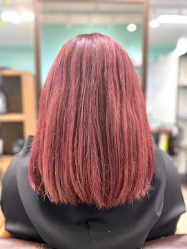 ヘアジーナ(Hair Jina) ダブルカラーでつくるチェリーレッド