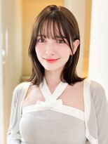 レア 表参道(L'ea)&nbsp;ミディアムヘア暗めカラーグランマッシュデザインカラー