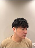 20代30代大流行オシャレ波巻きパーマツーブロック