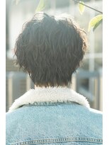 リップス 仙台ロフト(LIPPS)&nbsp;センターパートウルフカットツイストスパイラルパーマゆるめ黒髪