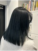 ダークターコイズブルー/ブリーチカラー
