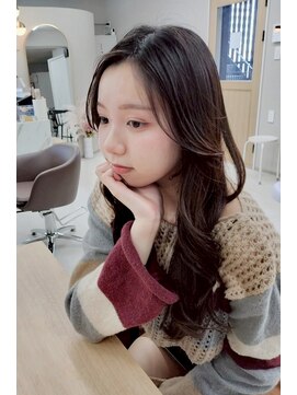 クリーム 町田(Cream) 小顔見せ×顔まわりレイヤー×透明感ブラウンのやわらかロング