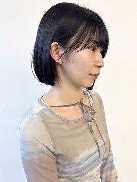 モリオフロムロンドン 松戸店(Morio from London) 【モリオ松戸 石山】黒髪ミニボブ髪質改善酸熱トリートメント