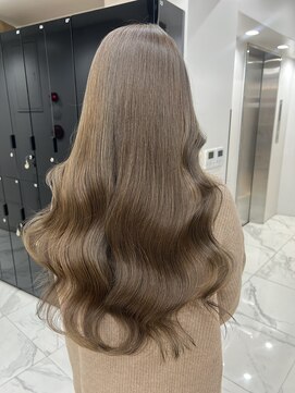 ラピス 渋谷本店(Lapis) オリーブブラウン/ブリーチなし/髪質改善/ウェーブヘア/韓国風