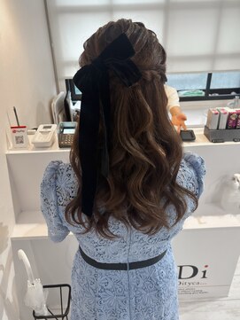 ウブ(ubu) ハーフアップ♪お呼ばれ/前撮り/ライブ/2次会