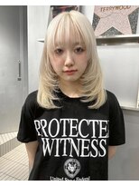 ペレ アネックス 大阪梅田茶屋町店(PELE ANNEX)&nbsp;ミディアムヘア/暗めカラー/グランマッシュ/梅田