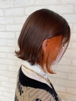 ビス リアン 川口店(Vis lien) 20代30代40代大人インナーカラー耳掛け切りっぱなし大人ボブ
