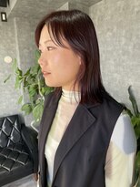 グラック(glac)&nbsp;レッドオレンジカラー/秋冬カラー/ボブ/ミディアム