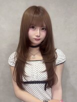 オズ 梅田店(OZ) 平成風茶髪 × レイヤーカット/バージンレミーエクステ40枚