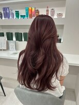 シイム(CYM)&nbsp;透明感テラコッタブラウン/レイヤーカット/ウェーブ