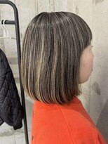 プラスシー(+C)&nbsp;地毛にハイライトへ積み重ねるハイライト/福岡ハイライト