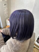 ネウィ 大分中央町店(newi)&nbsp;透明感◎艶ラベンダーグレーボブ