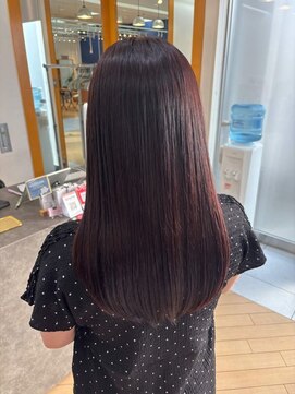 ユニ バイ マグ 長野店(Uni.by Mag) "ピンクカラー" 透明感ブリーチなしピンク