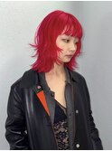 レッド×ハッシュカット