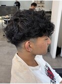 MEN’S HAIR/スペインカール/刈り上げフェード/伊勢崎市