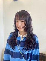 ヘアー ミュゼ 大西店(HAIR Musee) ロングパーマ/顔周りレイヤー/レッドカラー