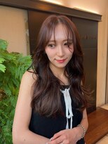 ナナナ パレナ 大津膳所店(nanana parena) 艶ピンクブラウン/かわいい顔まわり/髪質改善・新ミネラルケア