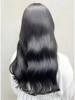 ビーポッシュ ジャスパー店(Be Posh) 髪質改善カラーくびれ巻き髪ロングヘア透明グレージュ夏カラー