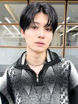 ヴィオドラジェ(vieo dragee)&nbsp;骨格補正ナチュラルセンターパート×コンマバング韓国風