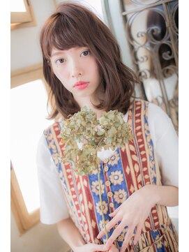 ハイル(Heil) 【Heil】　＊ゆるウェーブミディアム×ブラウンベージュ＊