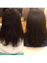 アトリエ ミム 二子玉川店(atelier mim) ツヤふわパーマ×ふわミディ♪縮毛矯正<二子玉川店> 