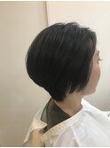 黒髪ショートボブ3