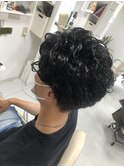オシャレなメガネに似合うパーマ