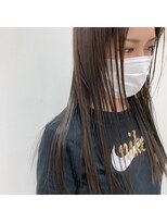 ヘアポジション 十文字店 HAIR Position ロングカーキアッシュ