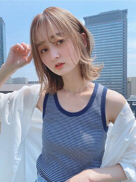 ルービック 高槻(Rubik's) 小顔×外ハネ×ハイライトカラー×イルミナカラー