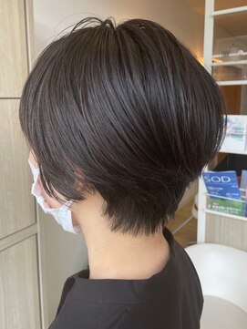 エス ハート オブ ヘアー 名東店(Heart of HAIR) 【ES 川原】Autumn Style #30 黒髪ナチュラル大人ショート