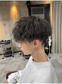 ツイストスパイラルパーママッシュ刈り上げツーブロック