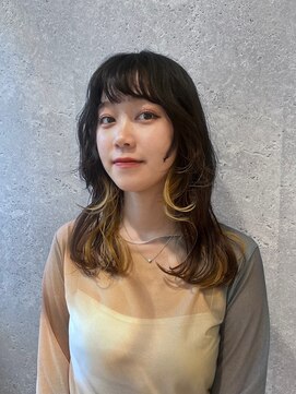 アース 三軒茶屋店(HAIR&MAKE EARTH) 三軒茶屋_レディース_ロング_レイヤー_コテ巻き_顔まわり_小顔