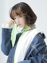 ラックスビー オオサカ  梅田茶屋町店(LUXBE OSAKA)&nbsp;艶ボブ/インナーカラー/バングカラー/フェスフレーミング