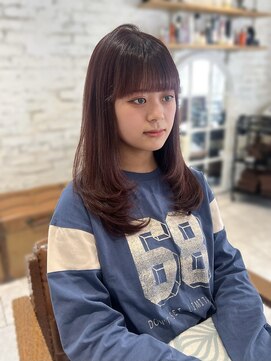 ラボヌールヘアーリアン 川越店(La Bonheur hair Lien) レイヤーカット/チェリーブラウン