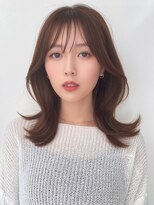 美髪/エアリーロング/ピンクブラウン/韓国ヘア/前髪/17