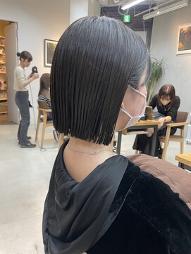 ミィ 表参道(mee.) 切りっぱなしボブ/エアリーロング/美髪/ピンクブラウン/表参道