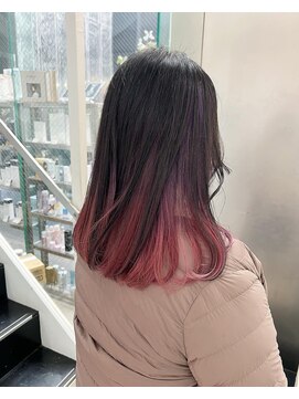 シェリ ヘアデザイン(CHERIE hair design) インナーグラデーションラベンダー×ピンク☆