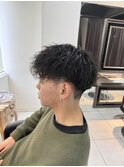 ツイストスパイラル　ツイストパーマ　波巻きパーマ　刈り上げ