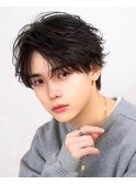 ニュアンスフェザーツーブロックセンターパート