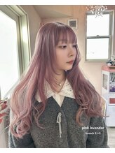 ベティ(Bettie) ピンクラベンダー 韓国風ヘア 韓国ヘア レイヤー