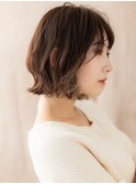デザインカラー乾かすだけ小顔外ハネくびれボブY北浦和20代30代
