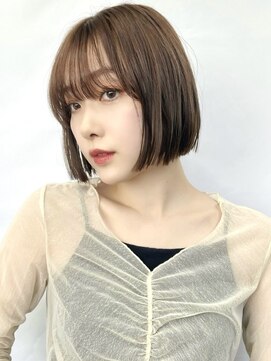 ソア 並木坂(Soa) ボブカット/切りっぱなしボブ/アッシュブラウン/Chihiro